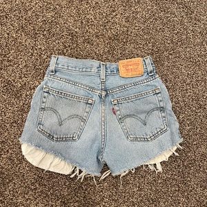 Levi cutoff shorts
